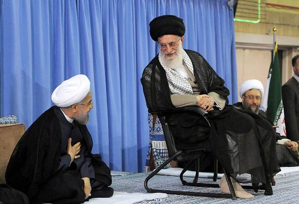AliKhamenei Hassan Rohani Sadegh Larijani