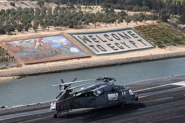 New Suez Canal, all set and ready to go