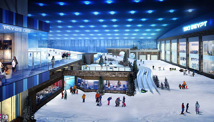 Mall of Egypt is finally inaugurated with the first indoor snow park