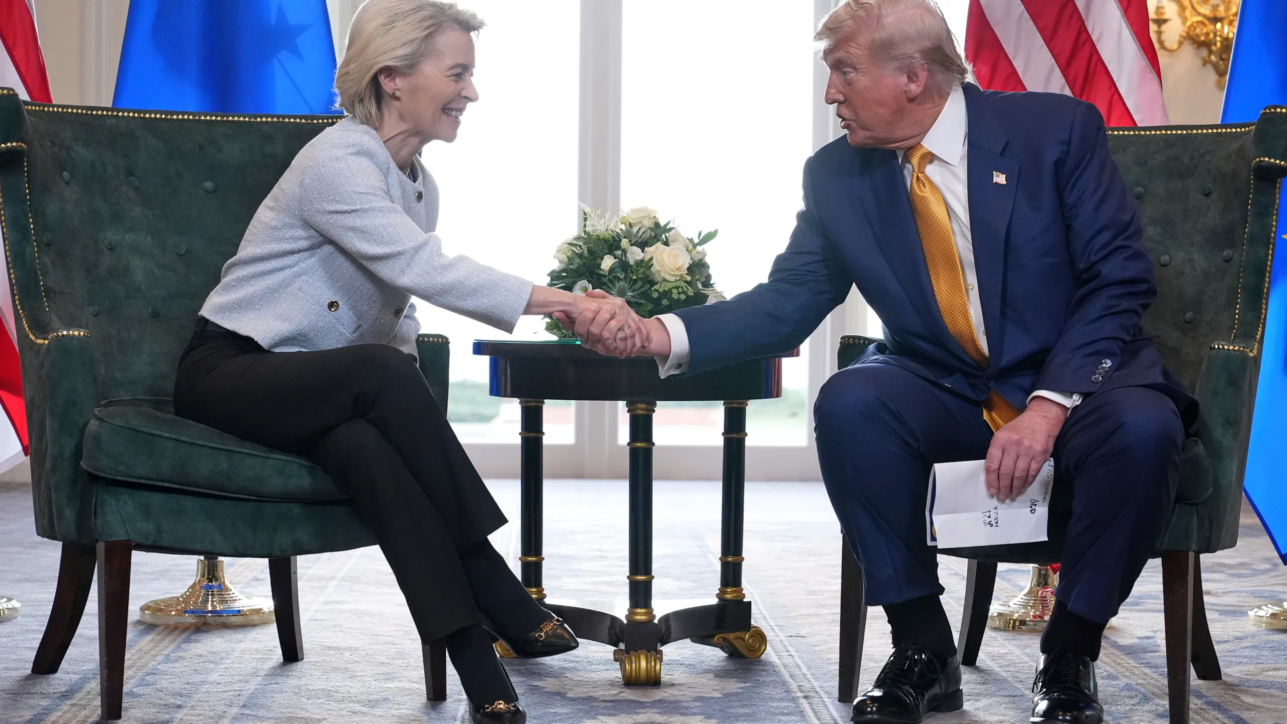 Trump, Von der Leyen Secure Trade Deal, Preventing Escalation of Tariffs