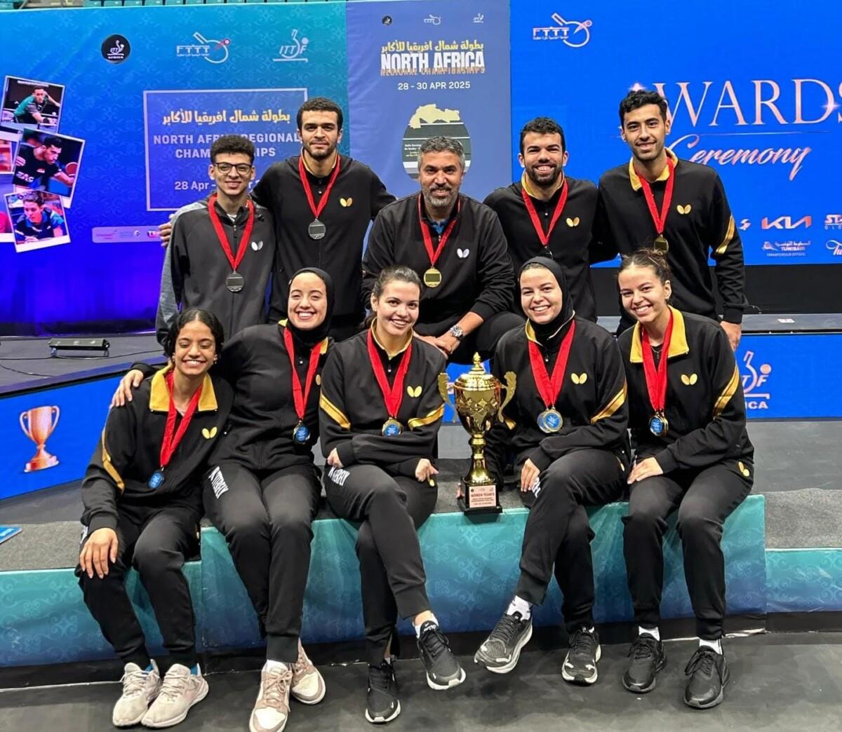 Egypt Claims Eight Medals at North African Table Tennis Championship in Tunis