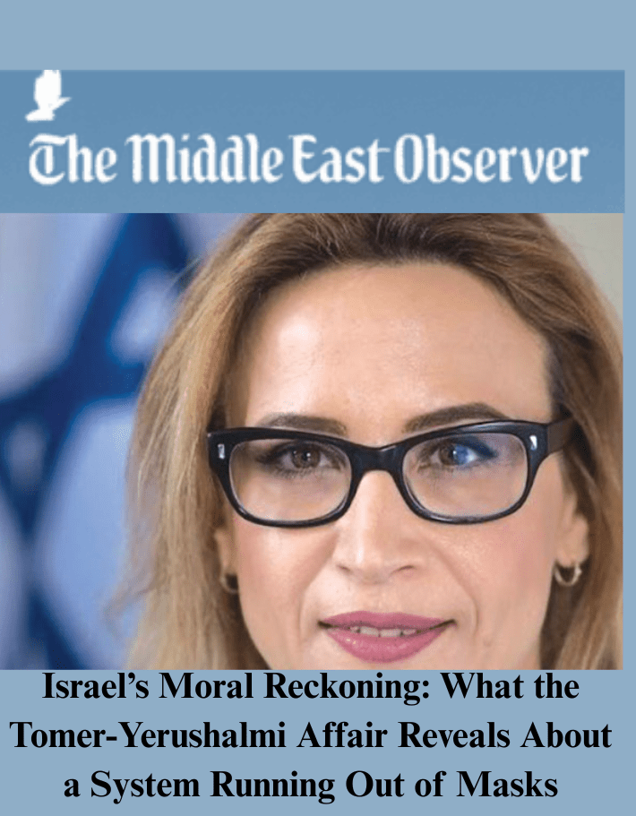 Israel’s Moral Reckoning: What the Tomer-Yerushalmi Affair Reveals About a System Running Out of Masks