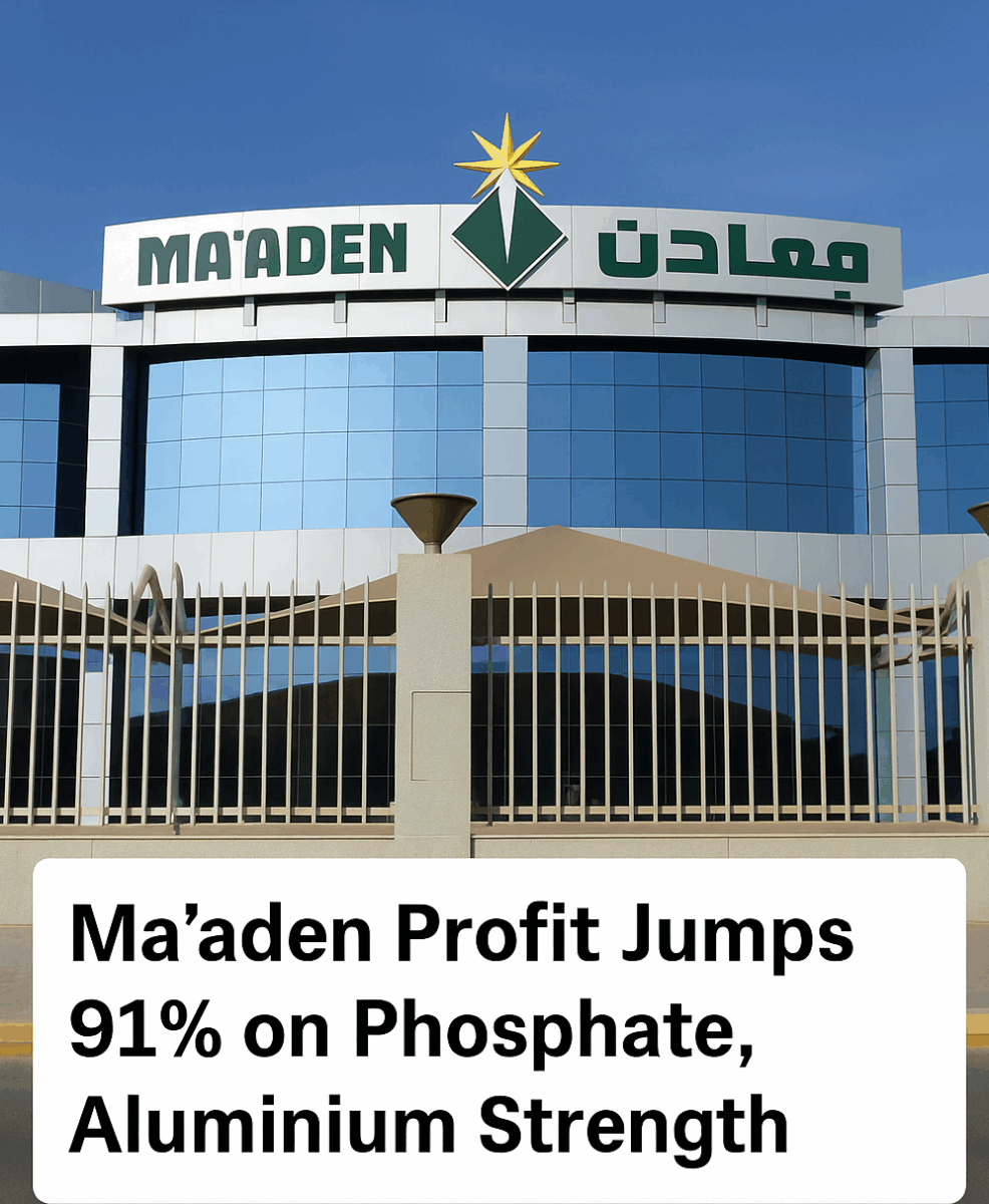 Ma’aden Profit Jumps 91% on Phosphate, Aluminium Strength