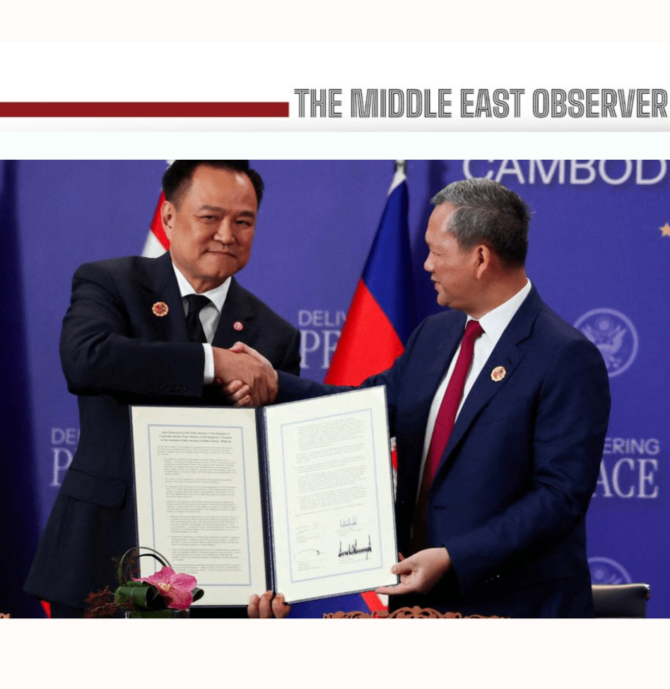 Thailand and Cambodia Sign Ceasefire to End Border Fighting