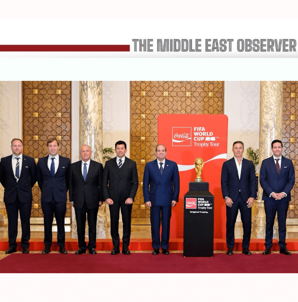 Sisi Meets FIFA Trophy Tour Delegation as Egypt Reaffirms Long-Term World Cup Ambitions