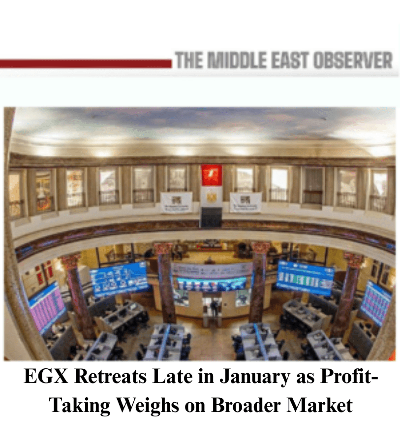 EGX Retreats Late in January as Profit-Taking Weighs on Broader Market