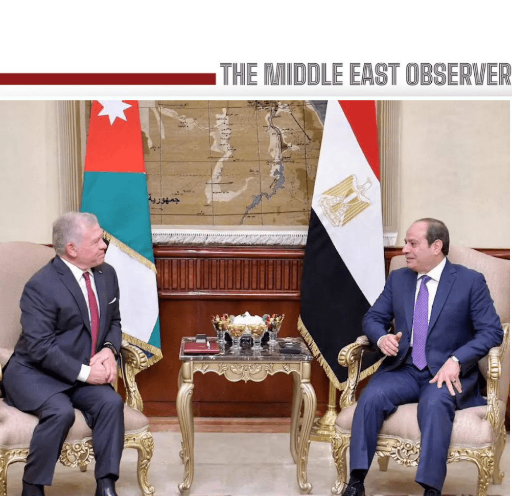 President El-Sisi, Jordan’s King Abdullah II Press for Immediate End to War and Start of Reconstruction