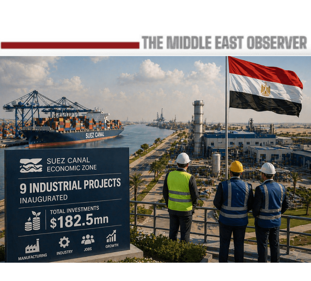 Egypt Opens 9 Industrial Projects in Suez Canal Economic Zone with $182.5mn Investments