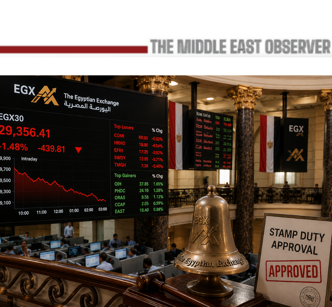 EGX Falls as Stamp-Duty Approval Tests Market Liquidity