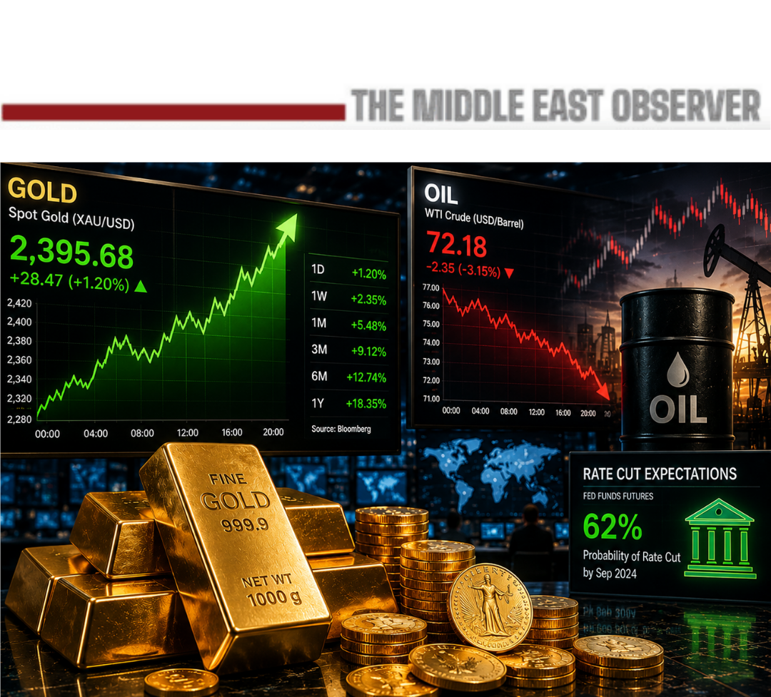 Gold Climbs as Falling Oil Prices Revive Rate-Cut Expectations