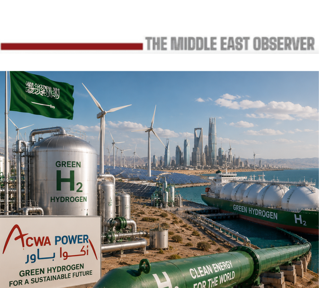 Saudi Arabia Grants ACWA Power Exclusive Green Hydrogen Export Mandate